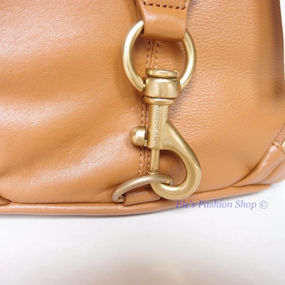 ❤️ NWT Rebecca Minkoff Julian Jumbo Leather Backpack Caramello Brown AUTHENTIC main image 5